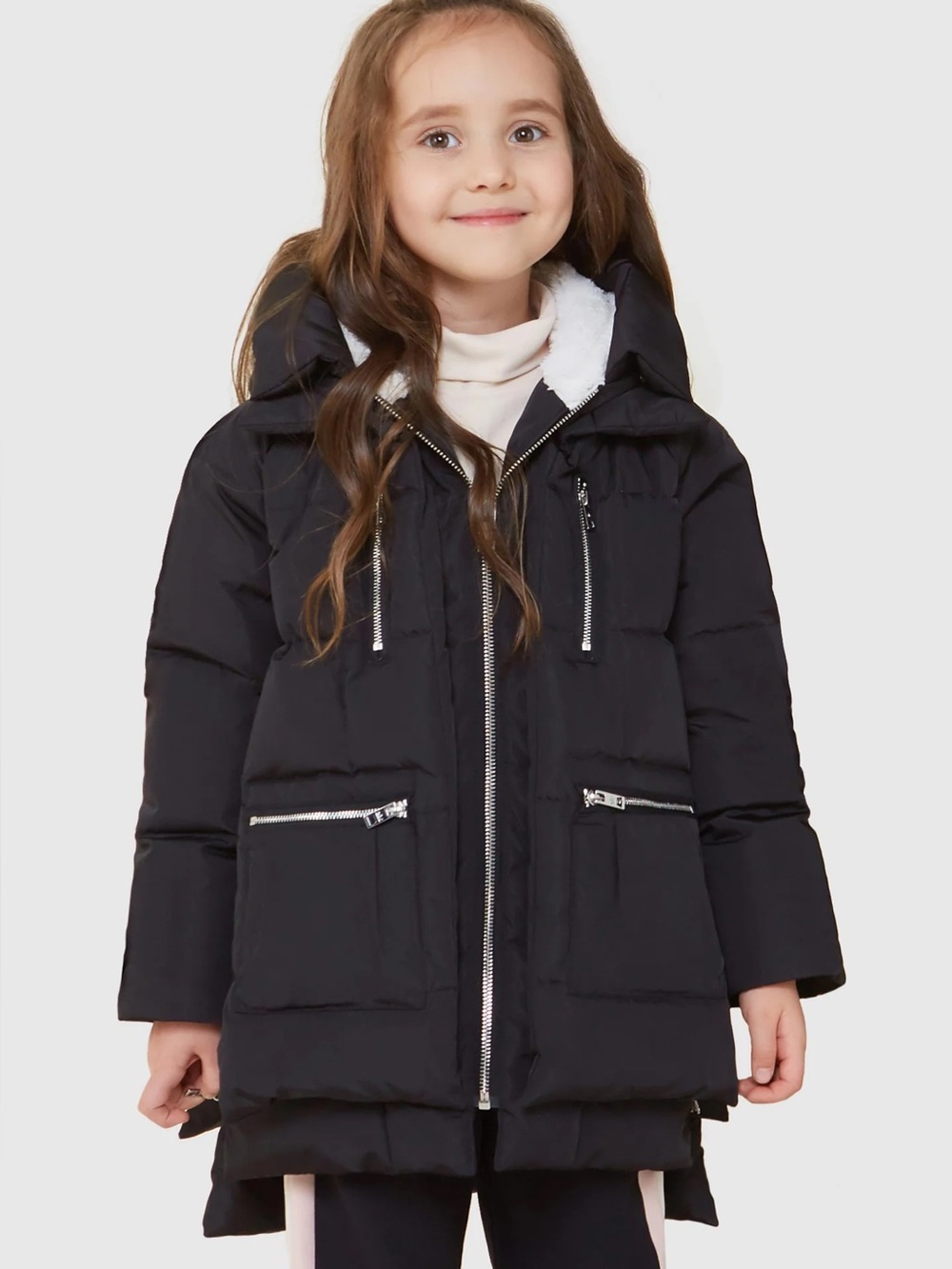 Orolay 092 Universe Kids Thickened Hooded Black Down Coat